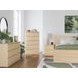 Onita Natural Panel Storage Platform Bedroom Set with 4 Drawers