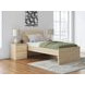 Onita Natural Twin Panel Platform Bed