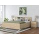 Onita Natural Panel Storage Platform Bedroom Set with 4 Drawers