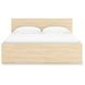 Onita Natural King Panel Platform Storage Bed with 2 Drawers