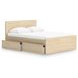 Onita Natural Full Panel Platform Storage Bed with 4 Drawers