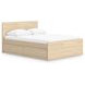 Onita Natural Full Panel Platform Storage Bed with 4 Drawers