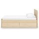 Onita Natural Full Panel Platform Storage Bed with 4 Drawers
