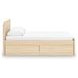 Onita Natural Full Panel Platform Storage Bed with 4 Drawers