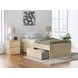 Onita Natural Youth Platform Storage Bedroom Set with 2 Drawers