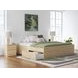 Onita Natural King Platform Storage Bed with 2 Drawers