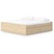 Onita Natural King Platform Storage Bed with 4 Drawers