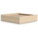 Onita Natural King Platform Storage Bed with 4 Drawers