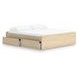 Onita Natural King Platform Storage Bed with 4 Drawers