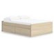 Onita Natural Full Platform Storage Bed with 4 Drawers