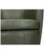 Barolo Lyric Sage Leather Upholstered Swivel Club Chair