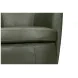 Barolo Lyric Sage Leather Upholstered Swivel Club Chair