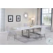 Ebony Gloss White Extendable Dining Table