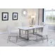 Ebony Gloss White Extendable Dining Table