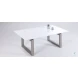 Ebony Gloss White Extendable Dining Table