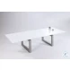 Ebony Gloss White Extendable Dining Table
