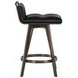 Stafford Bravo Black Upholstered Swivel Counter Height Stool