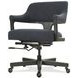 Briar Black Upholstered Executive Chair with Adjustable Height