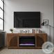 Eclipse Bourbon And Walnut 65" Fireplace TV Stand