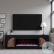 Eclipse Clove And Natural Walnut 82" Fireplace TV Stand
