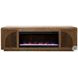 Eclipse Bourbon And Walnut 82" Fireplace TV Stand