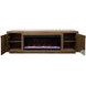 Eclipse Bourbon And Walnut 82" Fireplace TV Stand