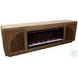 Eclipse Bourbon And Walnut 82" Fireplace TV Stand