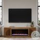 Eclipse Bourbon And Walnut 82" Fireplace TV Stand