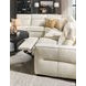Vann White Leather 6 Piece Modular Power Reclining Sectional with Power Headrest