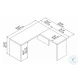 Echo Gray Sand L Shaped Desk