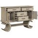 Gwendolyn Cerused Taupe 2 Doors Server with USB Charging