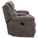 Buster Cabot Stone 86" Manual Reclining Loveseat with Console and USB Charging