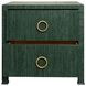 Edelman Dyed Green Rectangular 2 Drawer Side Table