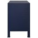 Edelman Textured Navy Rectangular 2 Drawer Side Table