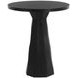 Kliff Black 34" Round Concrete Top Outdoor Bar Table