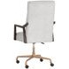 Tavistock Saloon Light Gray Leather Upholstered Office Chair