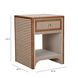Kora Brown 1 Drawer Nightstand