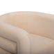 Curves Peach Performance Fabric Upholstered Swivel Accent Chair