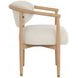 Sigrid Monument Oatmeal Upholstered Dining Arm Chair