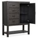 Plum Creek Ravenwood Black 4 Drawer Door Chest