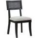 Colvin Black Cane Side Chair Set of 2