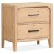 Somerset Butternut 2 Drawer Nightstand with USB Charging