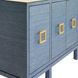 Effie Blue and Gold 4 Door Buffet