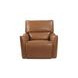 Portland Desert Leather Glider Power Recliner with Power Headrest and USB Charging