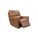 Portland Desert Leather Glider Power Recliner with Power Headrest and USB Charging