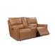 Portland Desert Leather Lay Flat Power Reclining Living Room Set with Power Headrest and USB Charging