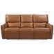 Portland Desert Leather Lay Flat Power Reclining Living Room Set with Power Headrest and USB Charging