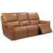 Portland Desert Leather Lay Flat Power Reclining Living Room Set with Power Headrest and USB Charging