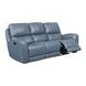 Bel Air Persian Blue Leather Power Reclining Living Room Set with Power Headrest and USB Charging