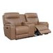 Bryant Tuscan Tan Leather 76" Lay Flat Power Reclining Console Loveseat with Power Headrest and USB Charging